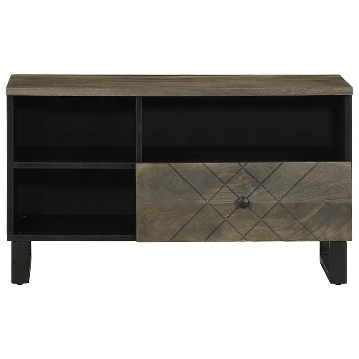Dulap Tv, Negru, 80X33X46 Cm, Lemn Masiv De Mango