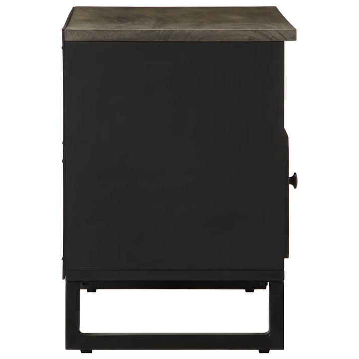 Dulap Tv, Negru, 80X33X46 Cm, Lemn Masiv De Mango