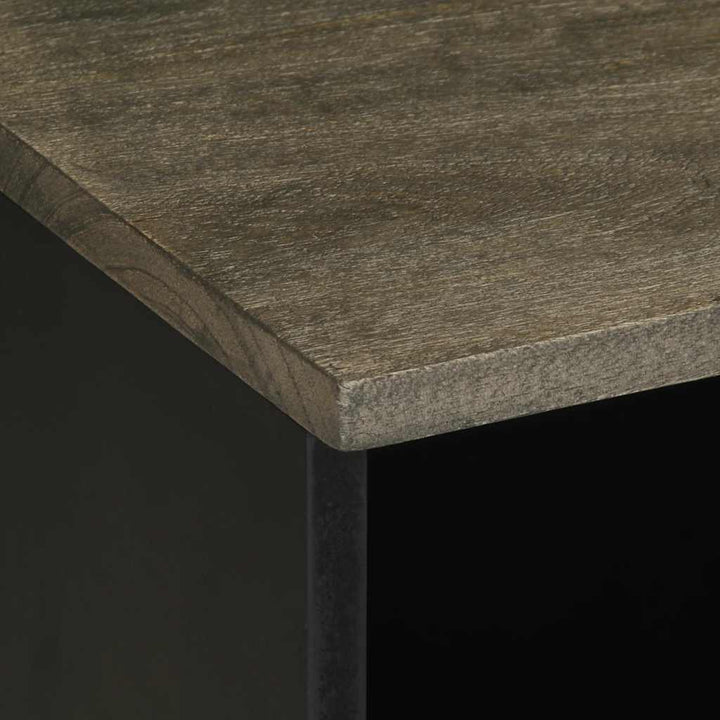 Dulap Tv, Negru, 80X33X46 Cm, Lemn Masiv De Mango