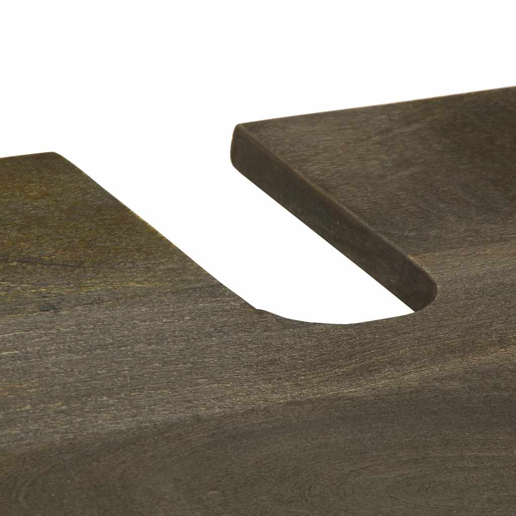 Dulap Pentru Chiuvetă Negru 62X33X58 Cm Lemn Masiv De Mango