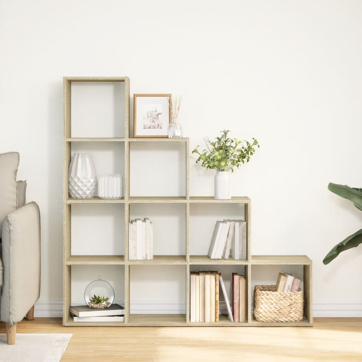 Bibliotecă/Separator Cameră 131,5X29X131,5Cm Lemn