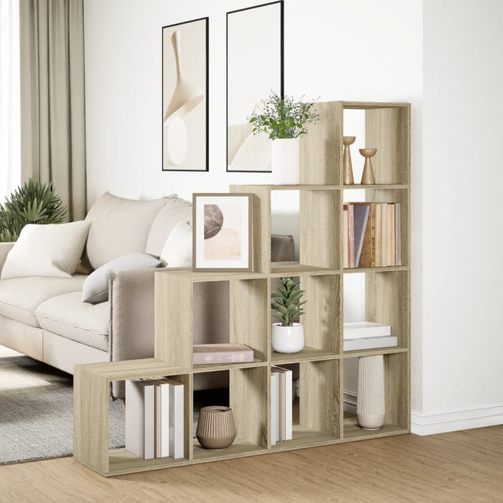 Bibliotecă/Separator Cameră 131,5X29X131,5Cm Lemn
