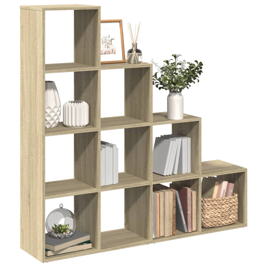 Bibliotecă/Separator Cameră 131,5X29X131,5Cm Lemn
