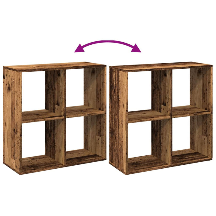 Bibliotecă/Separator Cameră 69,5X29X69,5 Cm Lemn