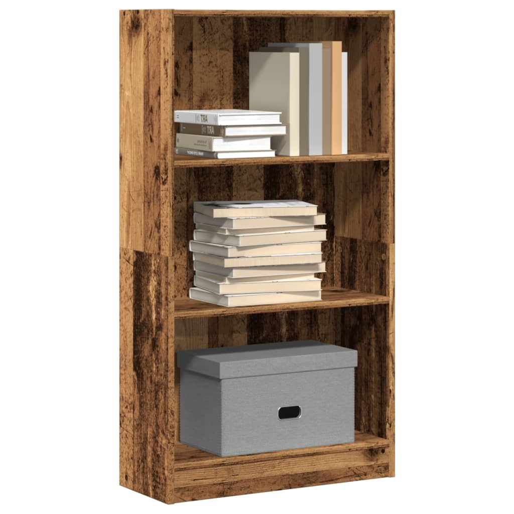 Bibliotecă, Alb Extralucios, 40X24X, Lemn Prelucrat