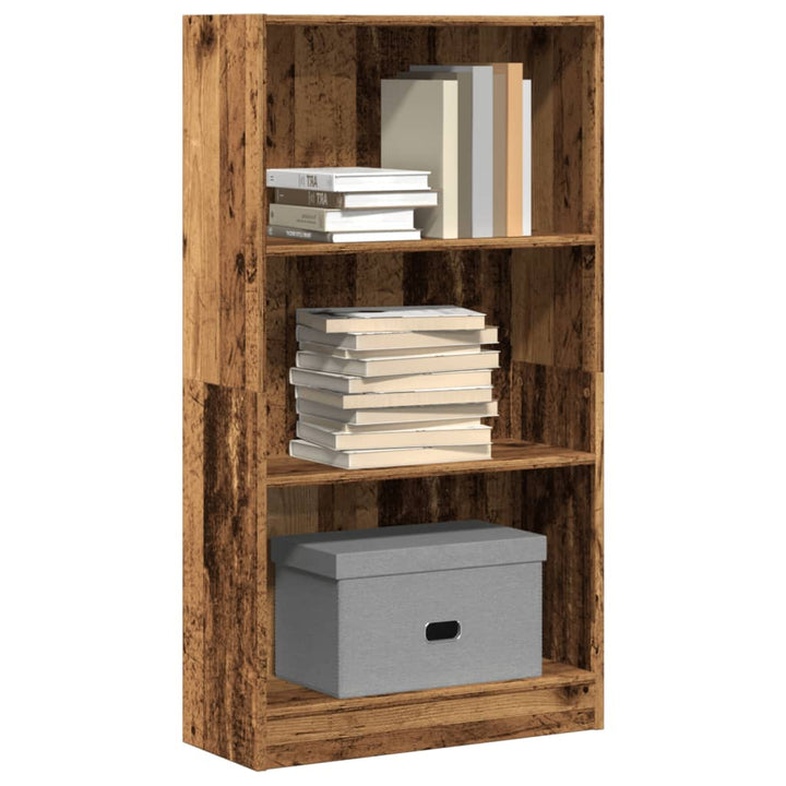 Bibliotecă, Alb Extralucios, 40X24X, Lemn Prelucrat