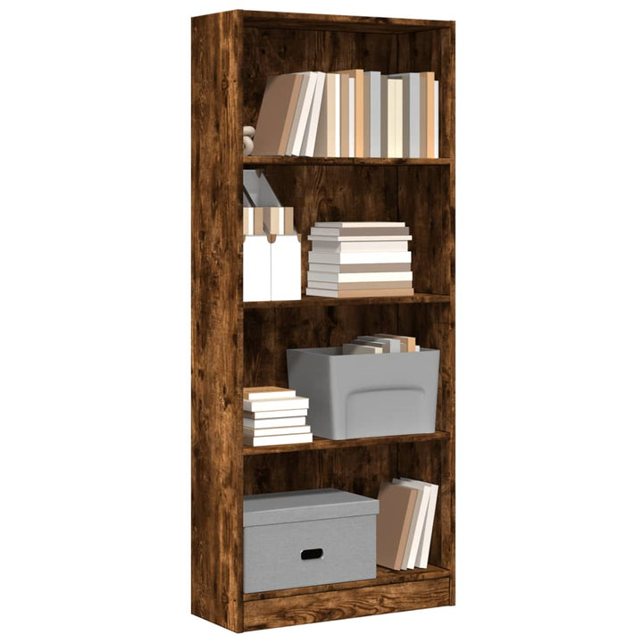 Bibliotecă, Alb Extralucios, 40X24X, Lemn Prelucrat