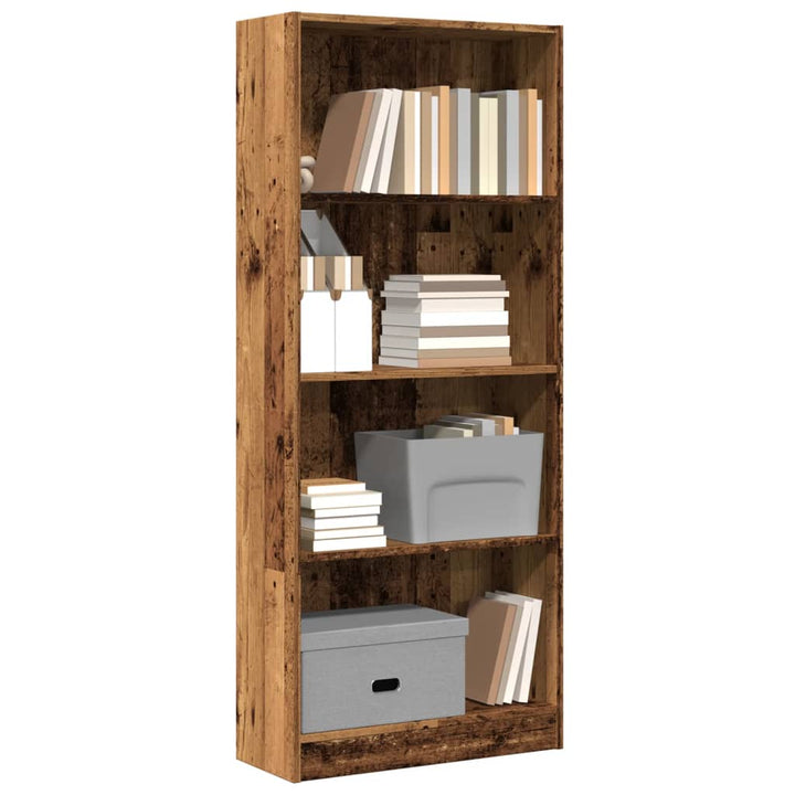 Bibliotecă, Alb Extralucios, 40X24X, Lemn Prelucrat