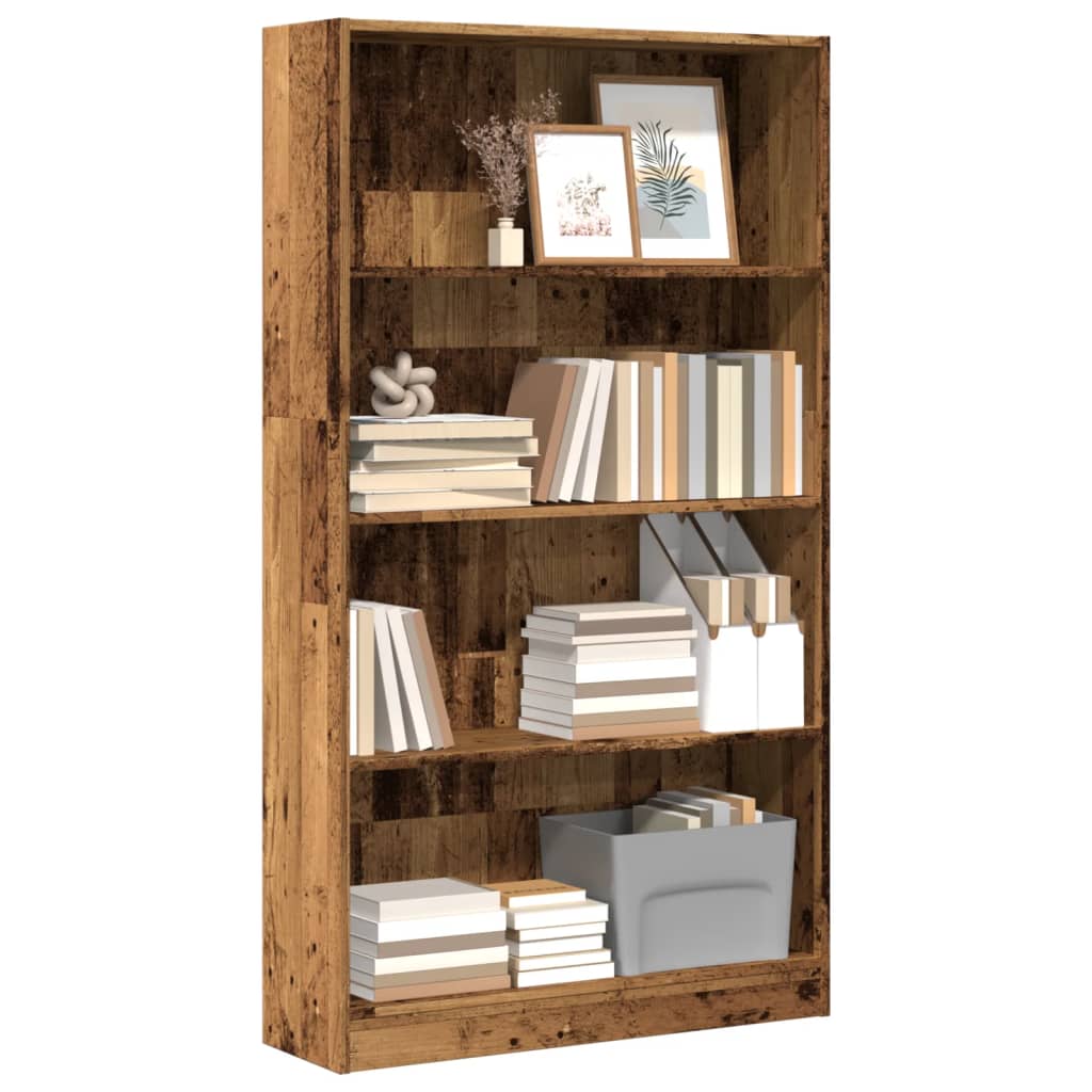 Bibliotecă, Alb Extralucios, 40X24X, Lemn Prelucrat