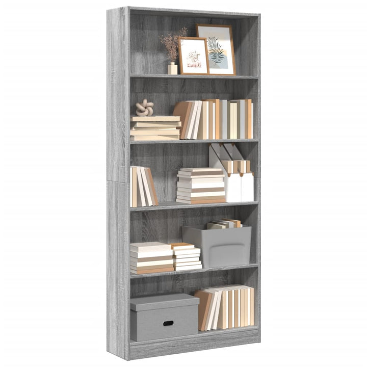Bibliotecă, Alb Extralucios, 40X24X, Lemn Prelucrat