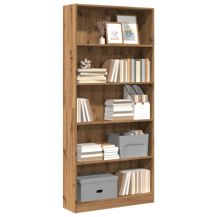 Bibliotecă, Alb Extralucios, 40X24X, Lemn Prelucrat