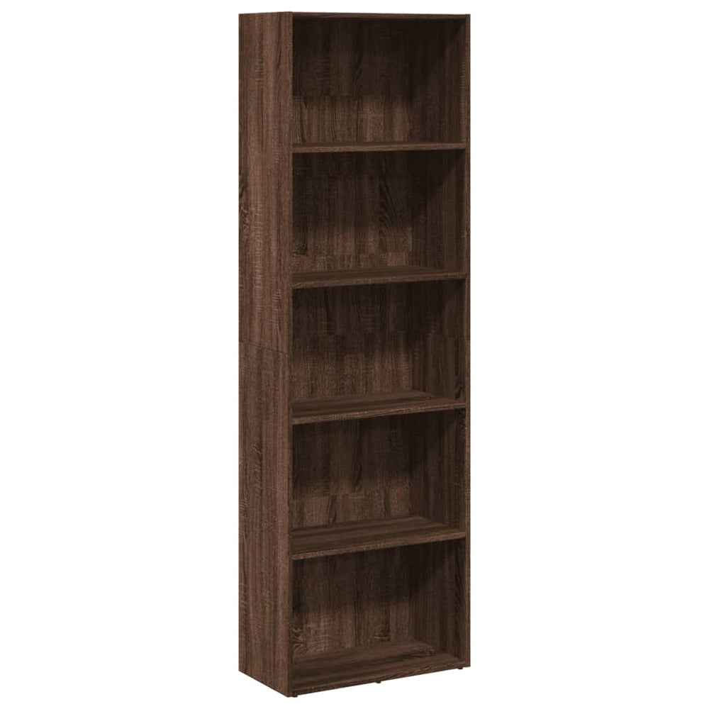 Bibliotecă, Stejar Maro, 60X30X, Lemn Prelucrat