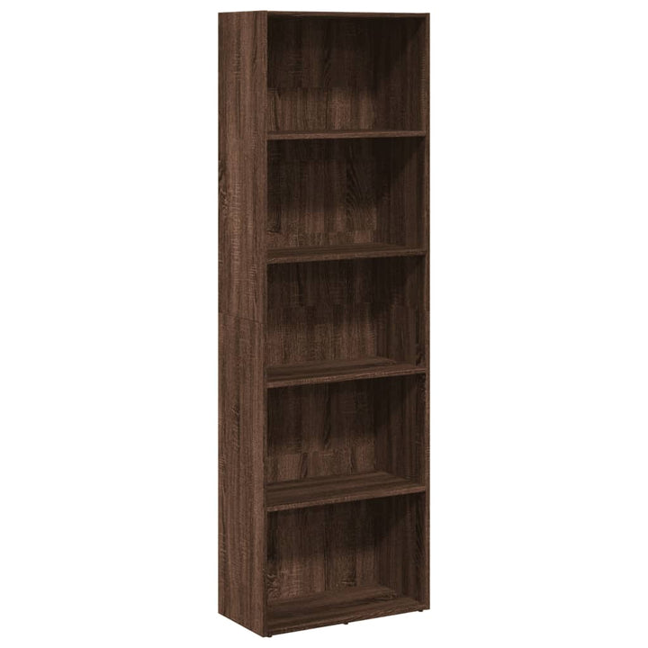 Bibliotecă, Stejar Maro, 60X30X, Lemn Prelucrat
