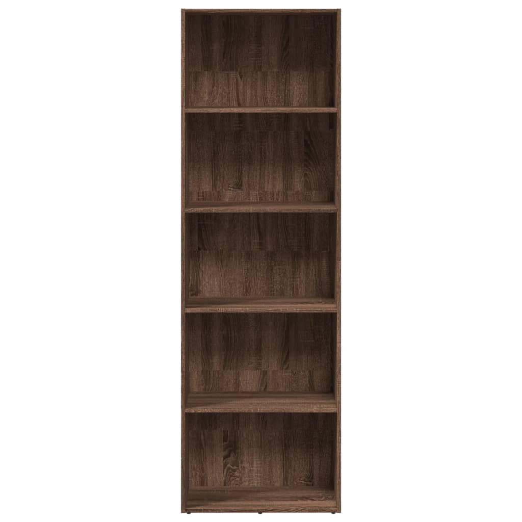 Bibliotecă, Stejar Maro, 60X30X, Lemn Prelucrat