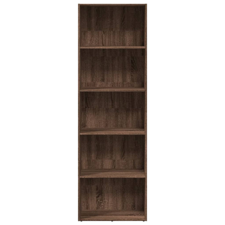 Bibliotecă, Stejar Maro, 60X30X, Lemn Prelucrat