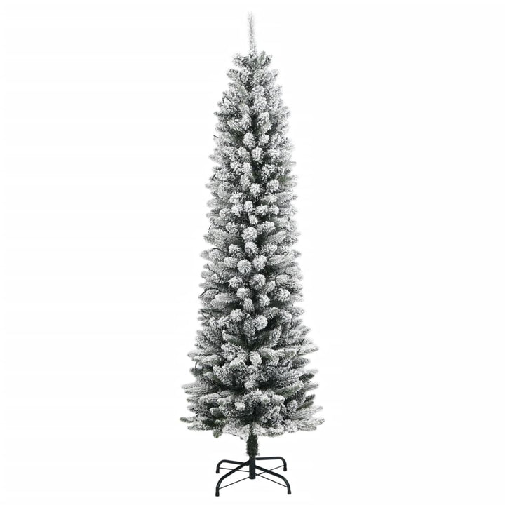 Brad De Crăciun Artificial 150 Led-Uri Și Zăpadă,