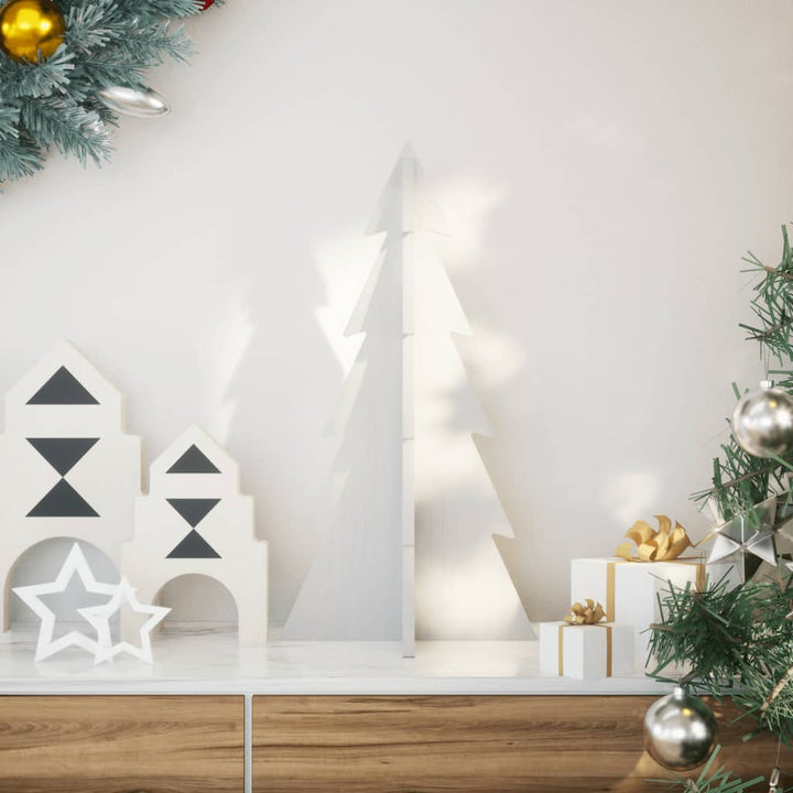 Brad De Crăciun Decorativ, , 59,5 Cm, Lemn De Pin Masiv