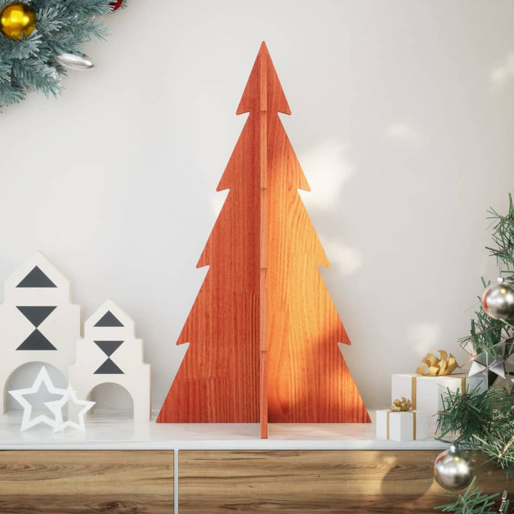 Brad De Crăciun Decorativ, , 59,5 Cm, Lemn De Pin Masiv