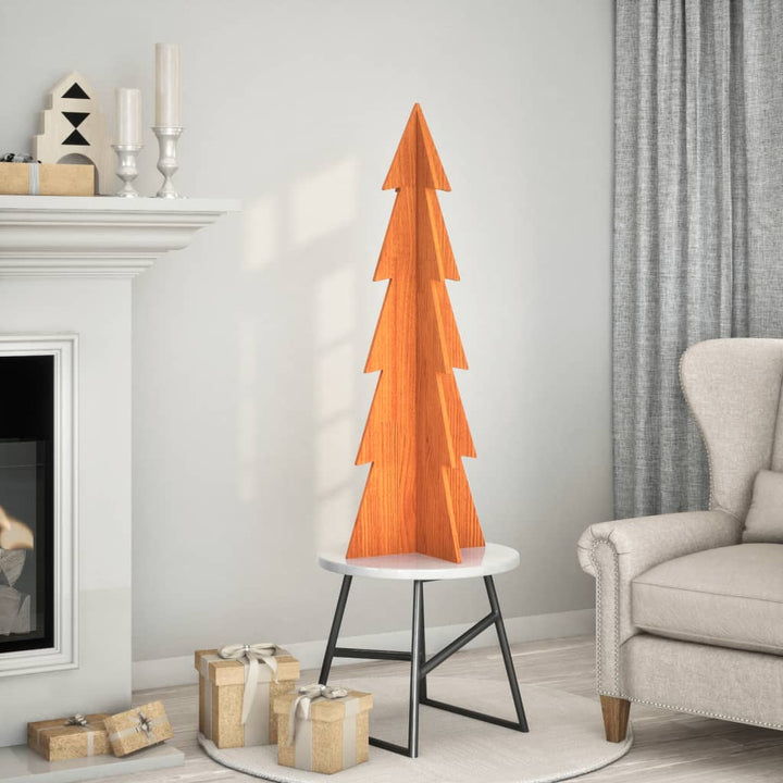Brad De Crăciun Decorativ, , 59,5 Cm, Lemn De Pin Masiv