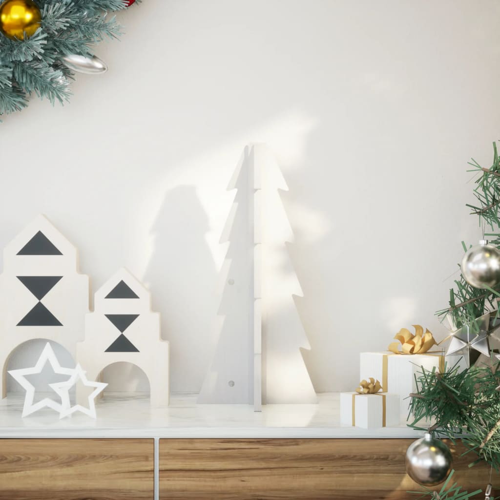 Brad De Crăciun Decorativ, , 69,5 Cm, Lemn Pin Masiv