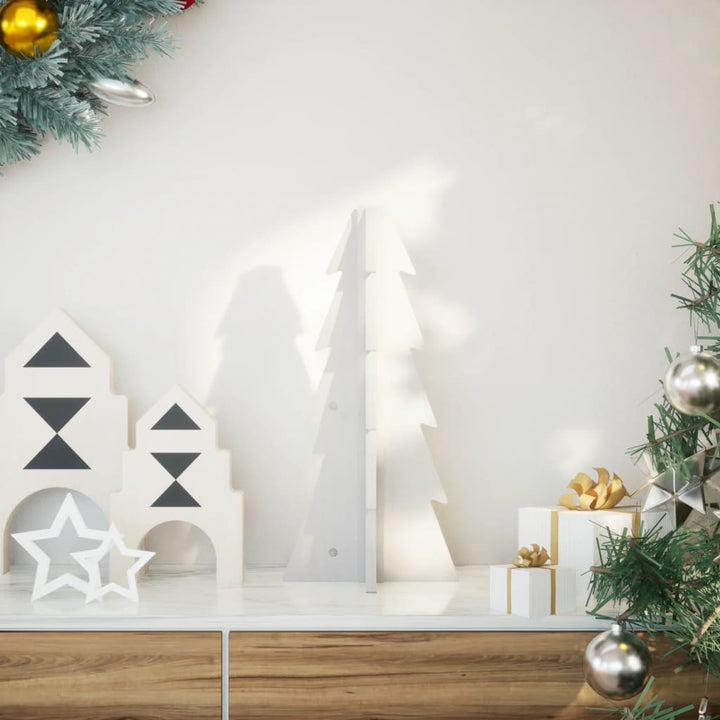 Brad De Crăciun Decorativ, , 69,5 Cm, Lemn Pin Masiv