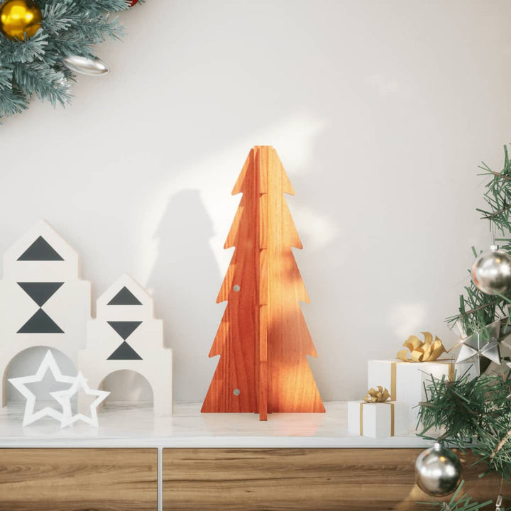 Brad De Crăciun Decorativ, , 69,5 Cm, Lemn Pin Masiv