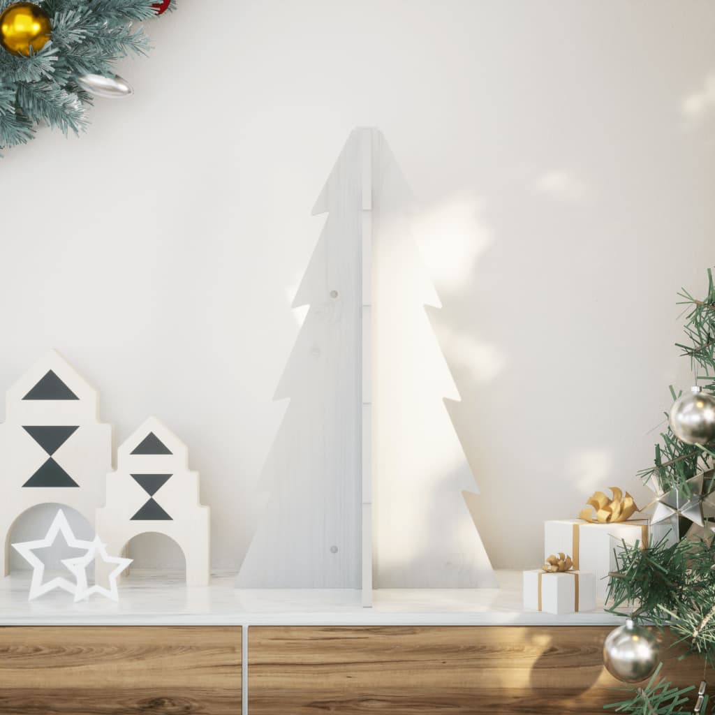 Brad De Crăciun Decorativ, , 69,5 Cm, Lemn Pin Masiv