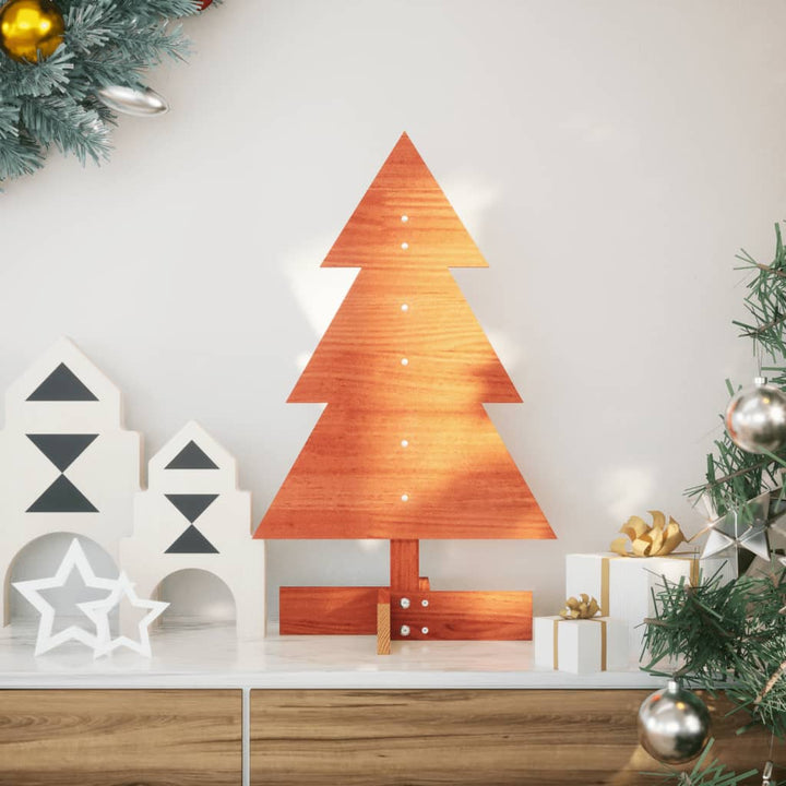 Brad De Crăciun Decorativ, , , Lemn De Pin Masiv