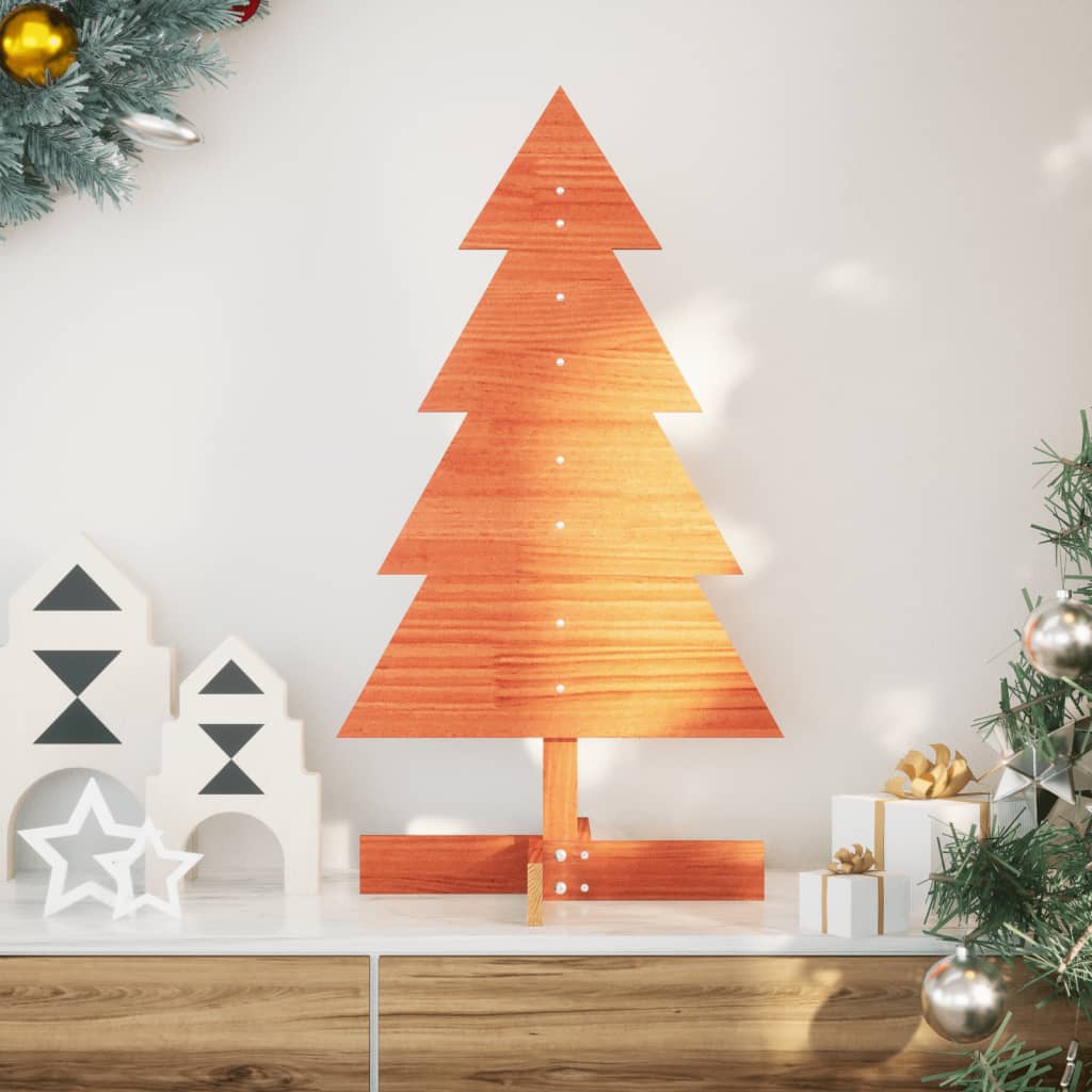 Brad De Crăciun Decorativ, , , Lemn De Pin Masiv