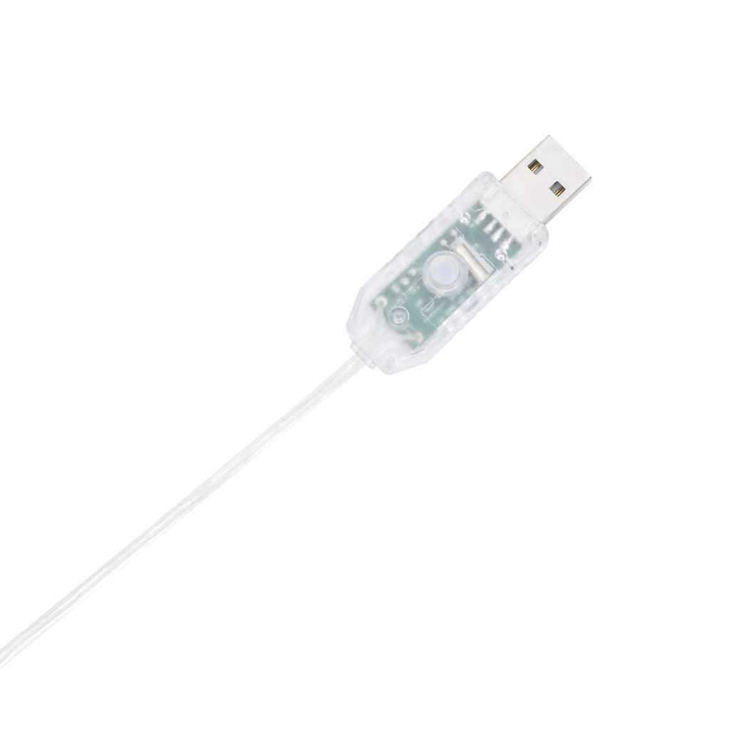 Cutie Cadou Pentru Decorațiuni De Crăciun 80 Led-Uri Alb Cald