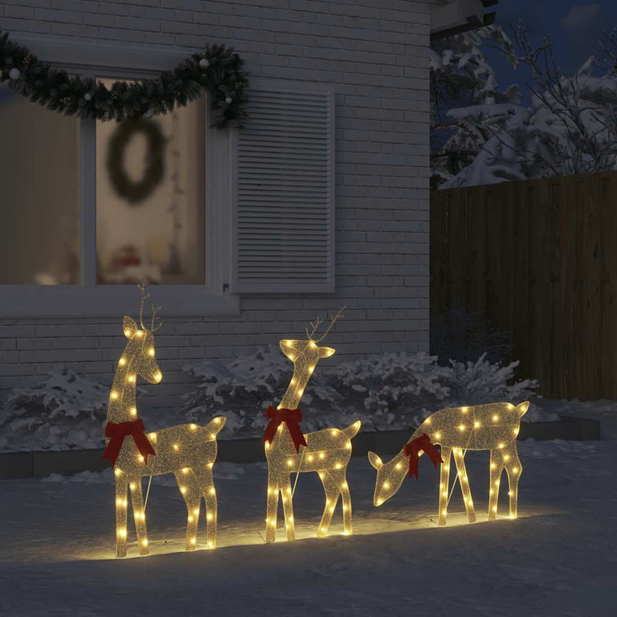 Decoratune De Crăciun Ren 3 Buc 90 Led-Uri