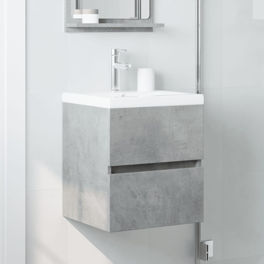Dulap Pentru Chiuvetă, Gri Beton, 41X38,5X45 Cm, Pal
