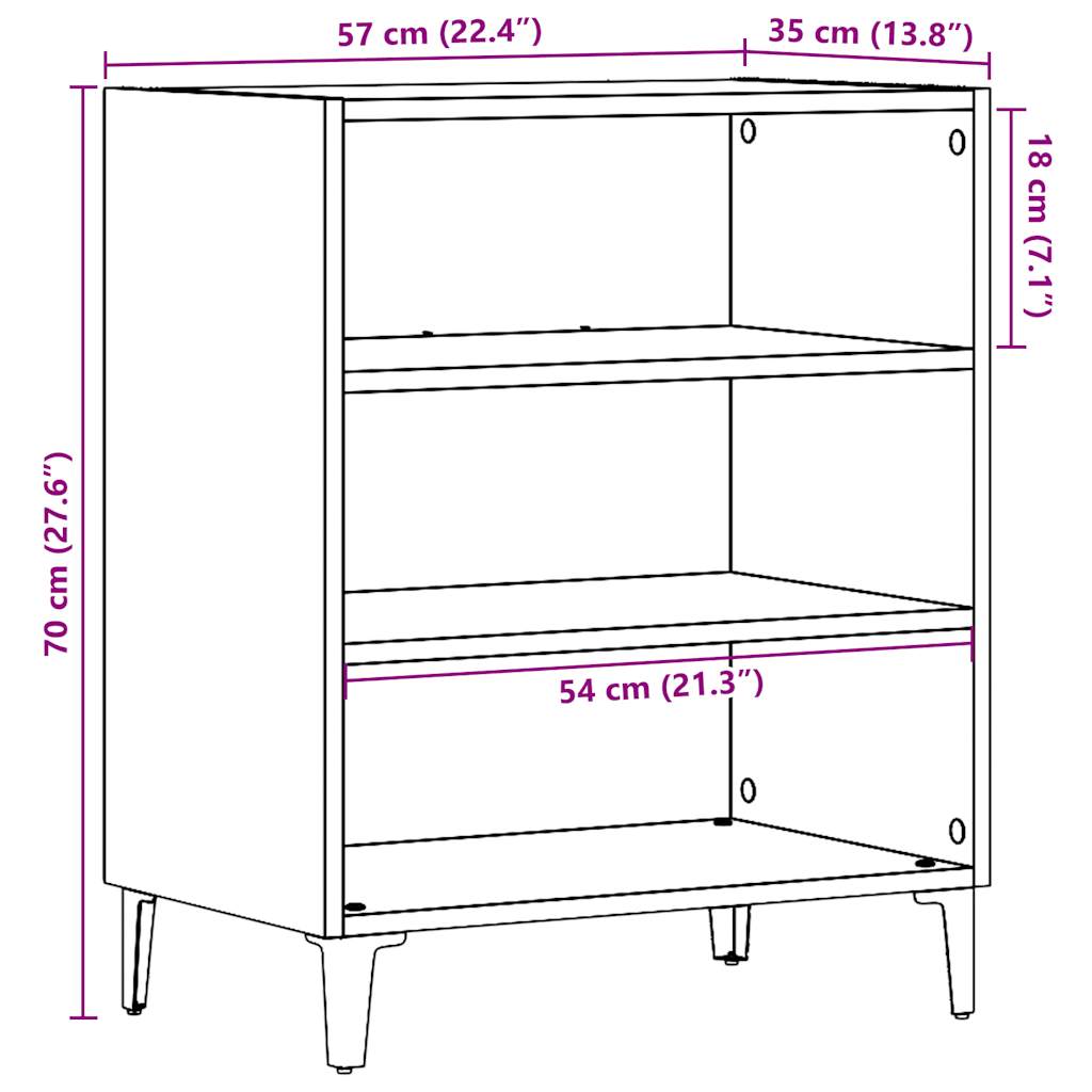 Dulap, , 57X35X75 Cm, Lemn Prelucrat