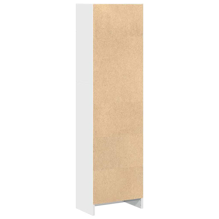 Bibliotecă, Alb Extralucios, 40X24X, Lemn Prelucrat