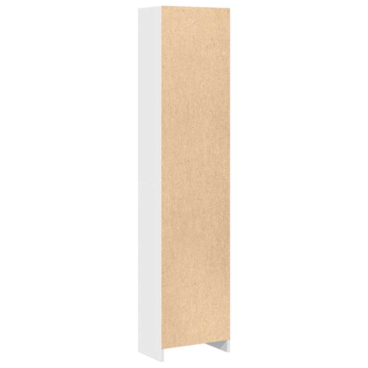 Bibliotecă, Alb Extralucios, 40X24X, Lemn Prelucrat
