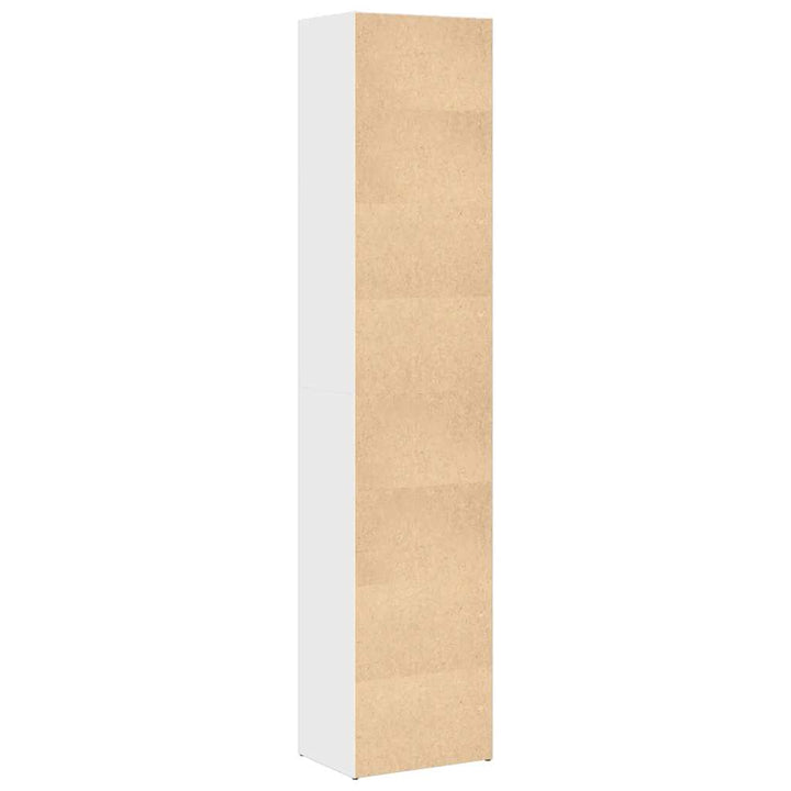 Bibliotecă, Alb Extralucios, 40X30X189 Cm, Lemn Prelucrat
