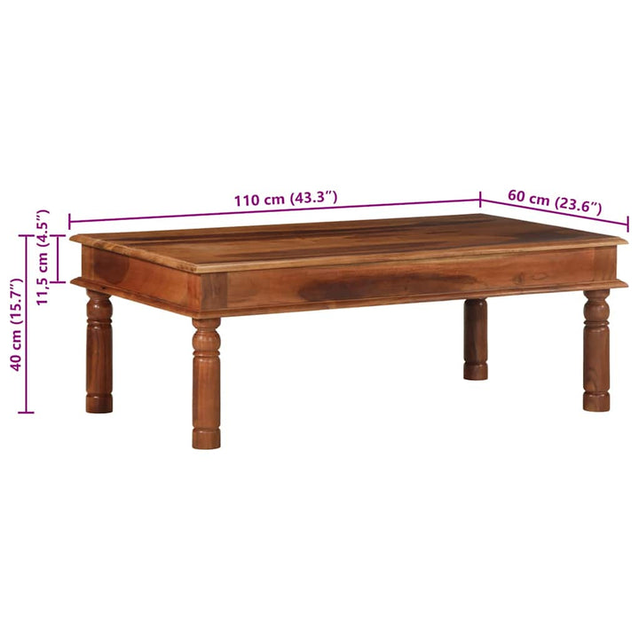 Masuta De Cafea 110X60X40 Cm Din Lemn Masiv De Salcam