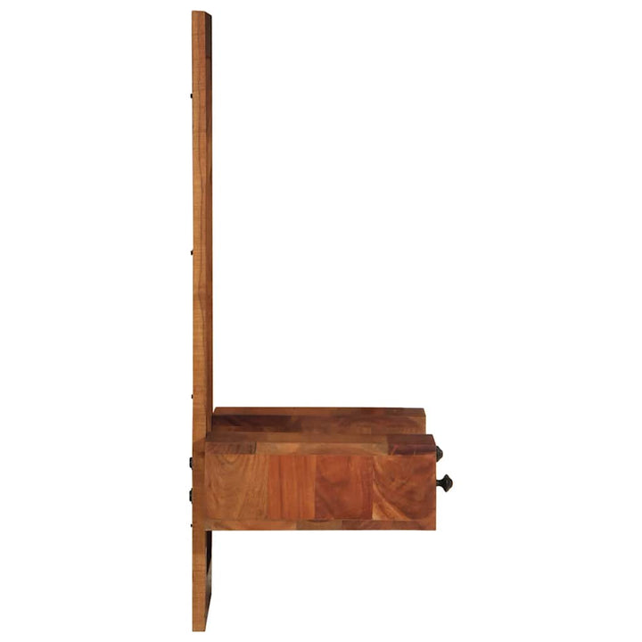Oglindă De Perete Cu Sertare 60X33X90 Cm Lemn Masiv De Salcâm