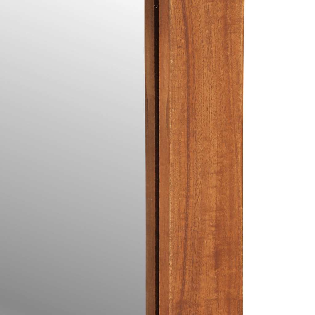 Oglindă De Perete Cu Sertare 60X33X90 Cm Lemn Masiv De Salcâm