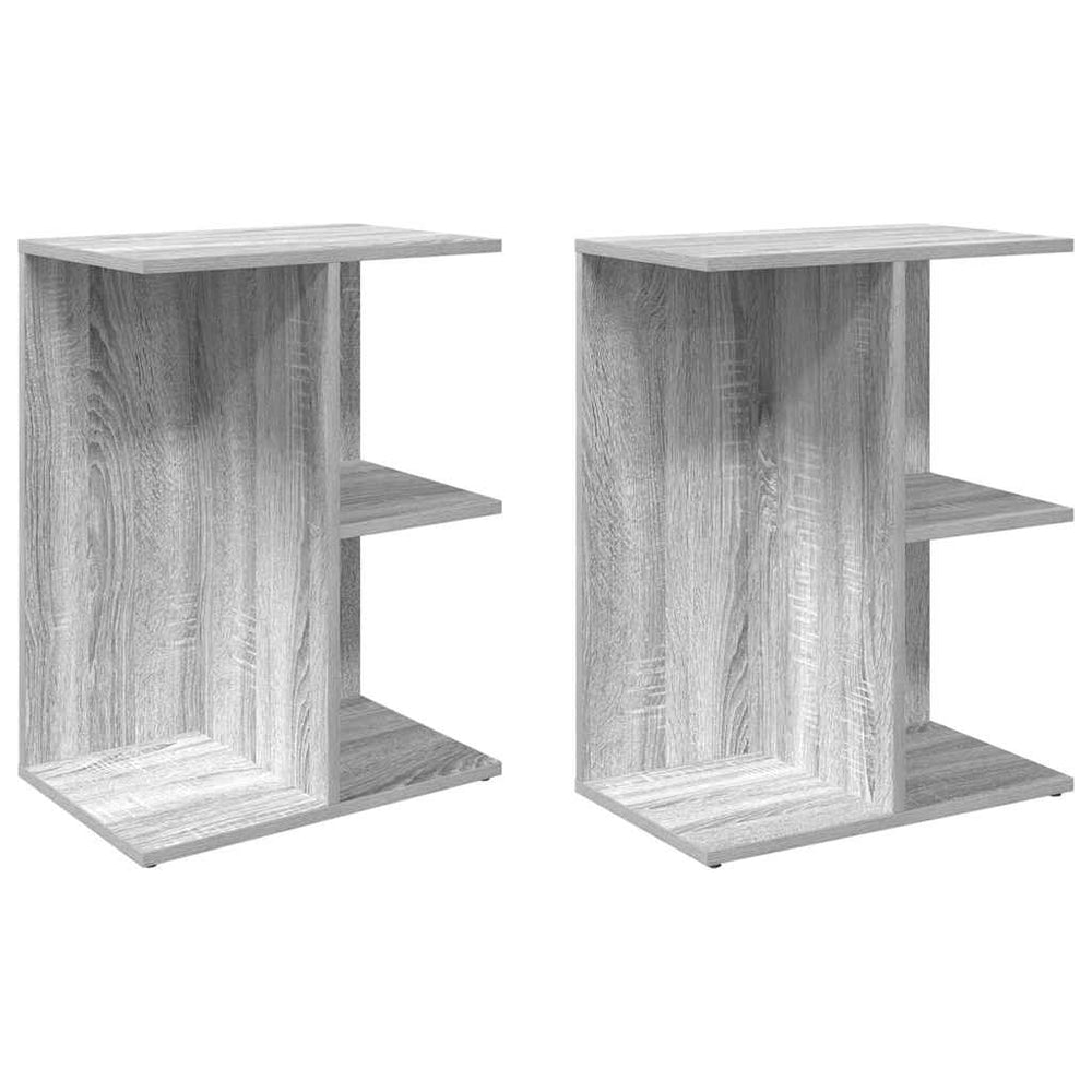 Noptiere 2 Buc Gri Sonoma 46,5X29X61 Cm Lemn Prelucrat