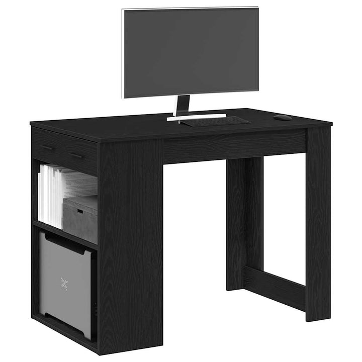 Birou Cu Sertar Și Raft 102X62X77,5 Cm Lemn Prelucrat