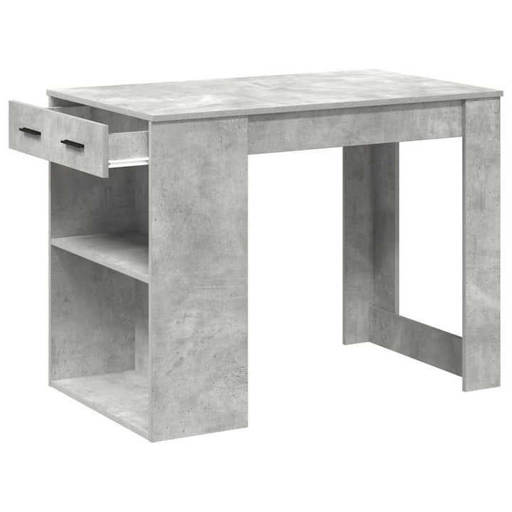 Birou Cu Sertar Și Raft 102X62X77,5 Cm Lemn Prelucrat