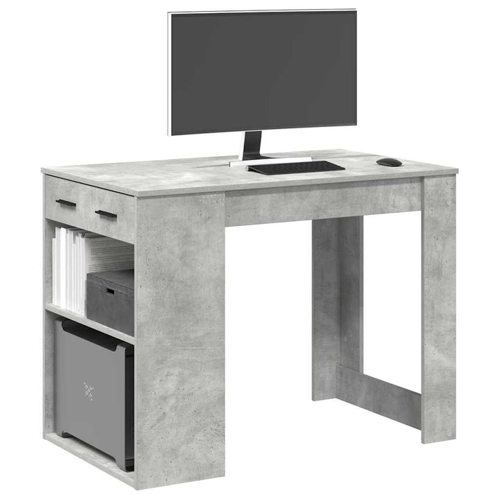 Birou Cu Sertar Și Raft 102X62X77,5 Cm Lemn Prelucrat