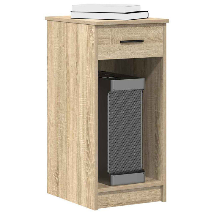 Suport Turn Computer Cu Sertar Gri Sonoma 35X45X77 Cm