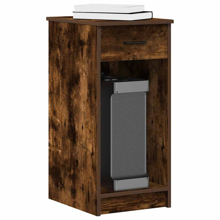 Suport Turn Computer Cu Sertar Gri Sonoma 35X45X77 Cm