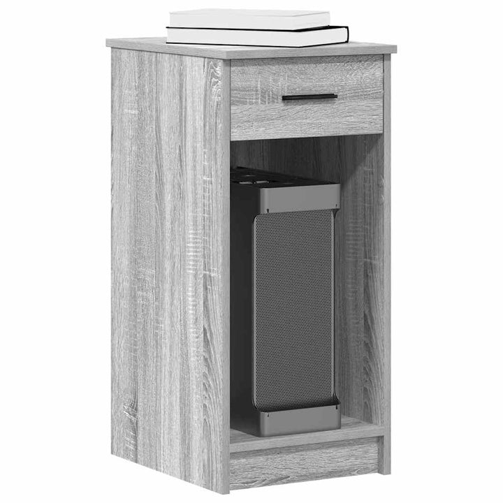 Suport Turn Computer Cu Sertar Gri Sonoma 35X45X77 Cm