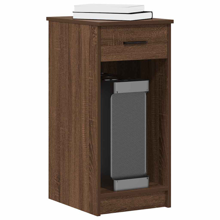 Suport Turn Computer Cu Sertar Gri Sonoma 35X45X77 Cm