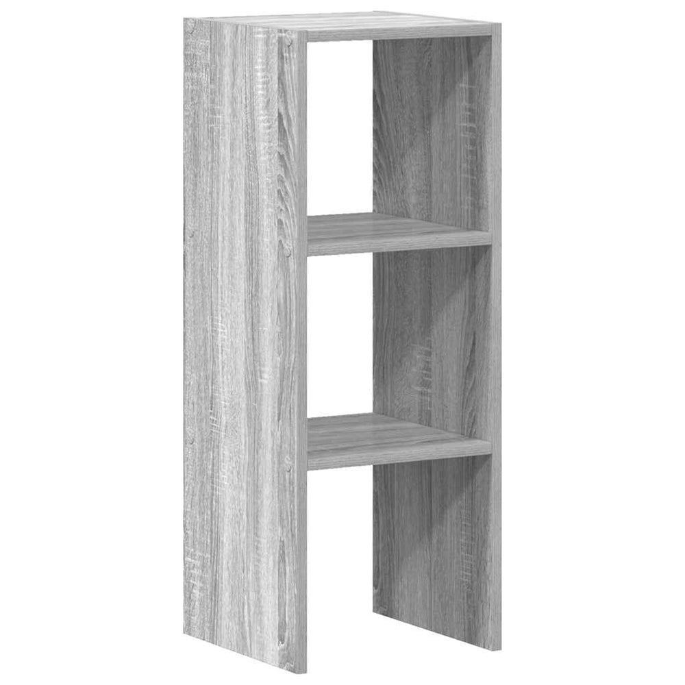 Bibliotecă Stivuabilă Gri Sonoma 30X30X80 Cm Lemn Prelucrat