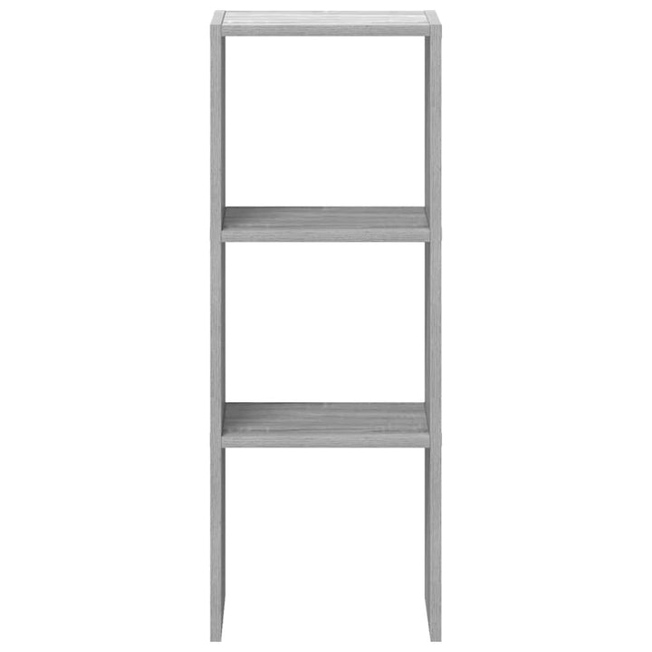 Bibliotecă Stivuabilă Gri Sonoma 30X30X80 Cm Lemn Prelucrat
