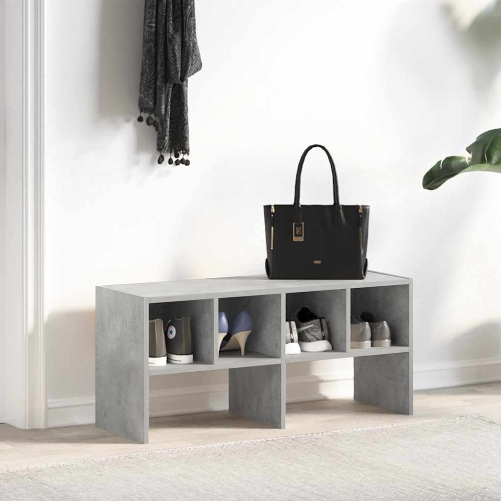 Suport Pantofi Stivuibil Beton Gri 89,5X30X40 Cm